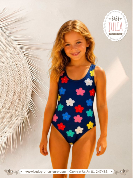 Floral one piece swimsuit