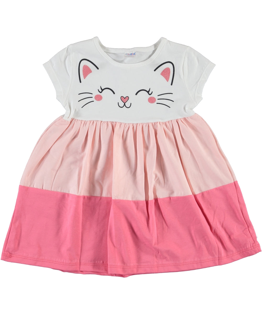 Cute Cat Cotton Dress
