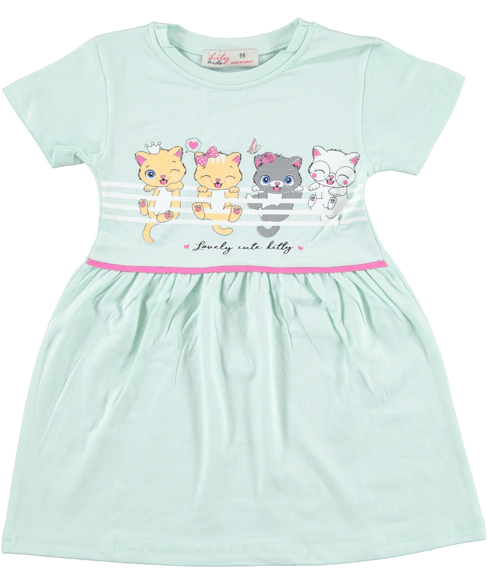 Happy Cats Cotton Dress