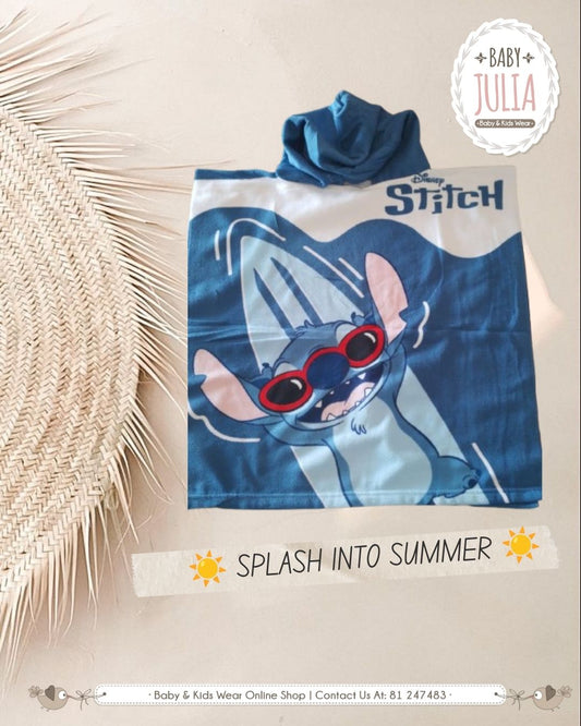 Stitch Hooded Beach Towel