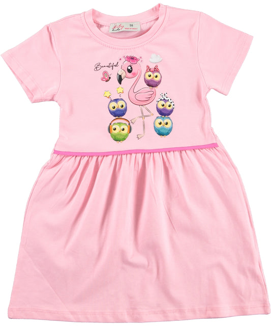 Flamingo Cotton Dress