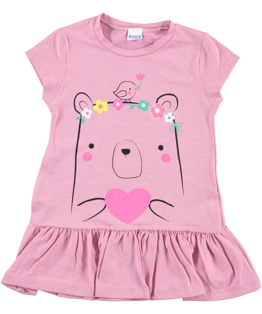 Lovely Bear Cotton Dress