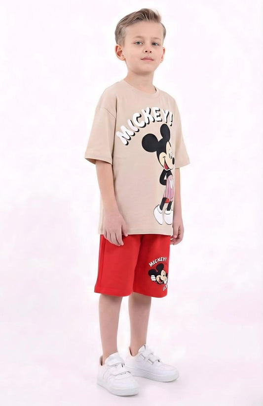 Cute Mickey Red Set